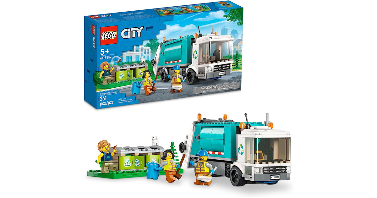 Amazon：LEGO City Recycling Truck 60386 (261 pcs)只賣$31.37