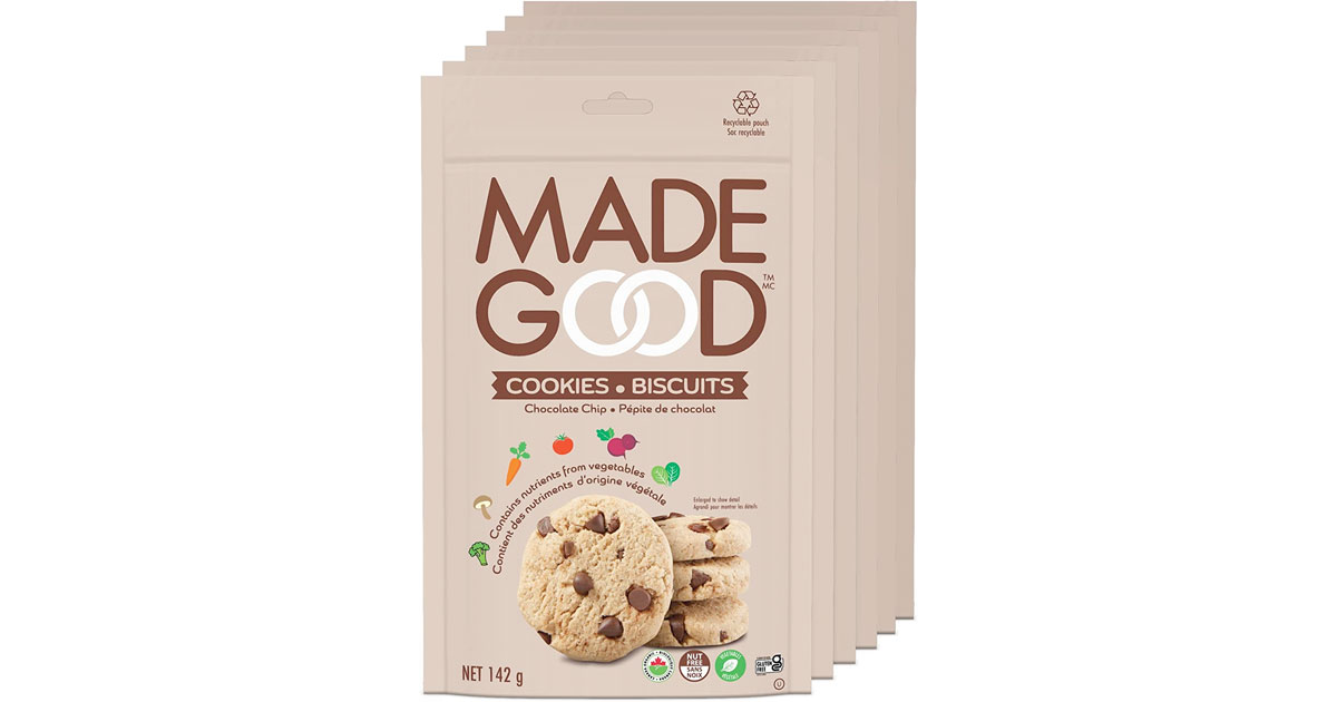 Amazon：MadeGood Crunchy Cookies (6 Pouches)只賣$22.90