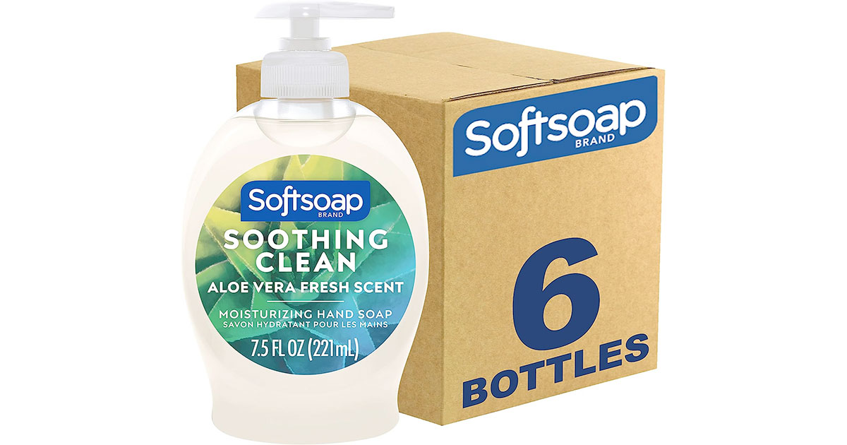 Amazon：Softsoap Moisturizing Liquid Hand Soap (221ml, 6 Pack)只賣$11.94