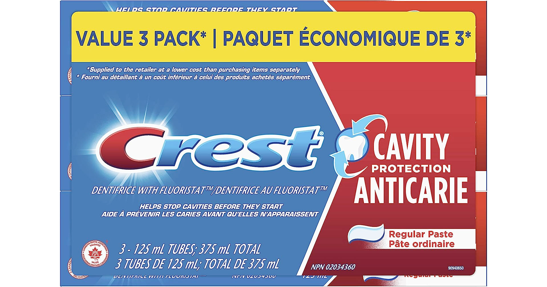 Amazon：Crest Cavity Protection Toothpaste (3 Pack)只賣$3.87