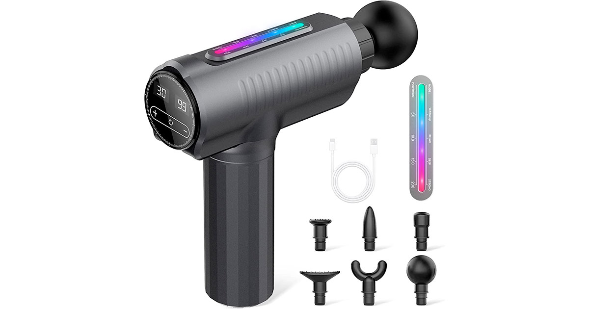 Amazon：6 Head Massage Gun只賣$26.99(只限Amazon Prime會員)