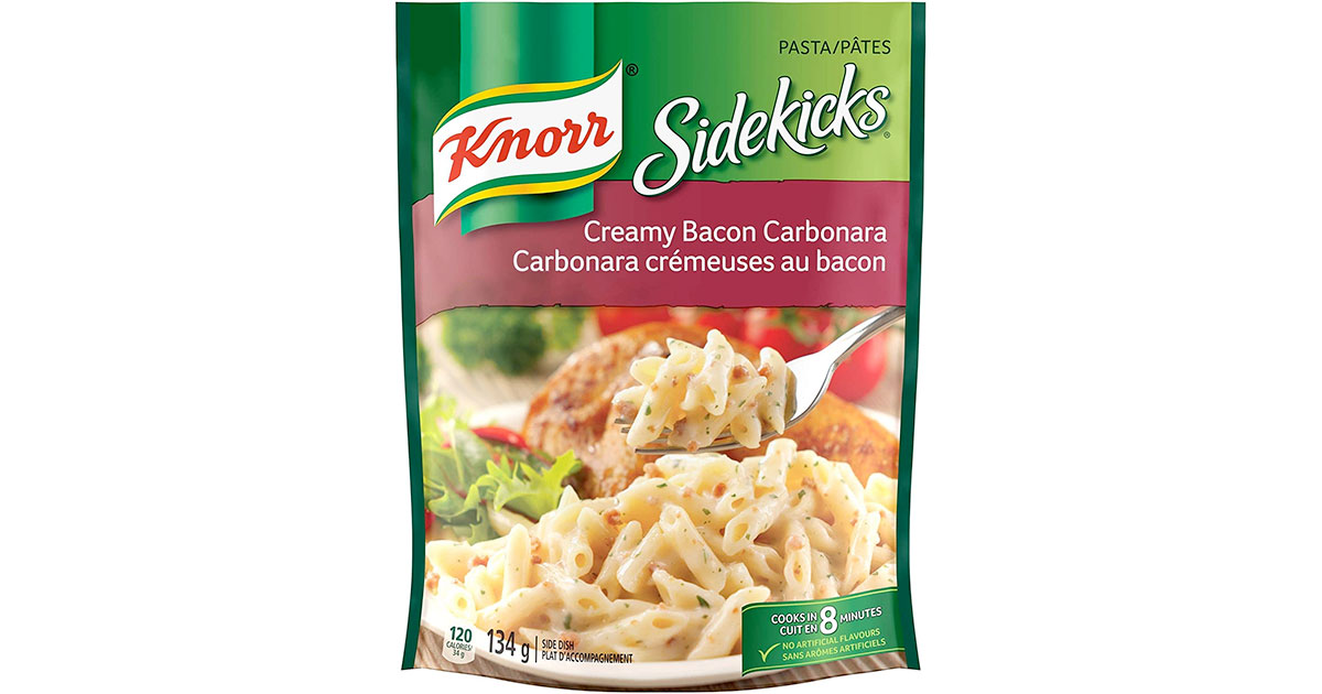 Amazon：Knorr Sidekicks Creamy Bacon Carbonara (8 Pack)只賣$13.36