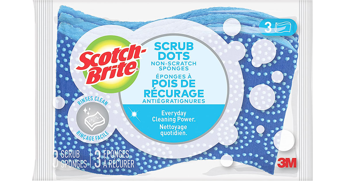 Amazon：Scotch-Brite Scrub Sponge (3 Pack)只卖$2.43