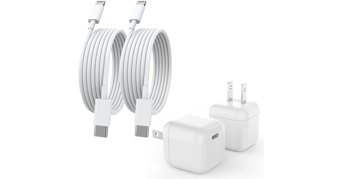 Amazon：2 Lightning Cable + 2 USB C Wall Charger只賣$8.79