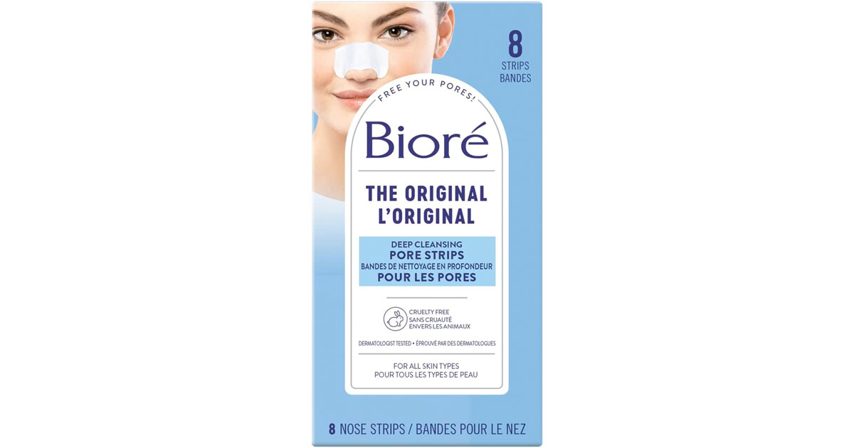 Amazon：Bioré Deep Cleansing Pore Strips (8 Count)只賣$6.99