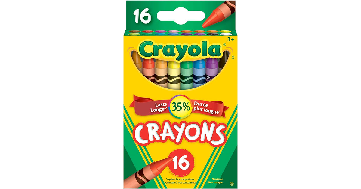 Amazon：Crayola 16 Crayons只賣$2.19