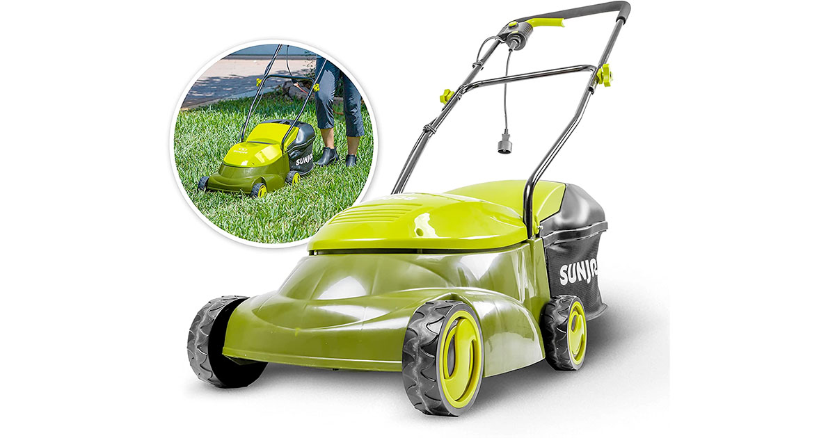 Amazon：Sun Joe MJ401E Mow Joe 14-Inch 12 Amp Electric Lawn Mower只賣$100.48