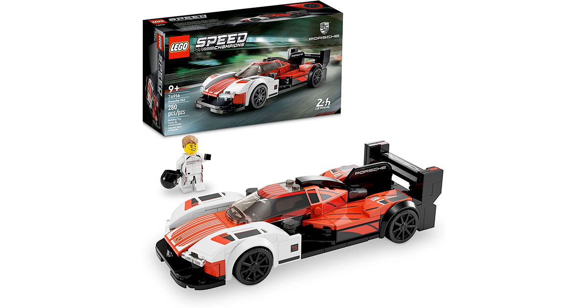 Amazon：LEGO Speed Champions Porsche 963 76916 (280 pcs)只卖$23.99