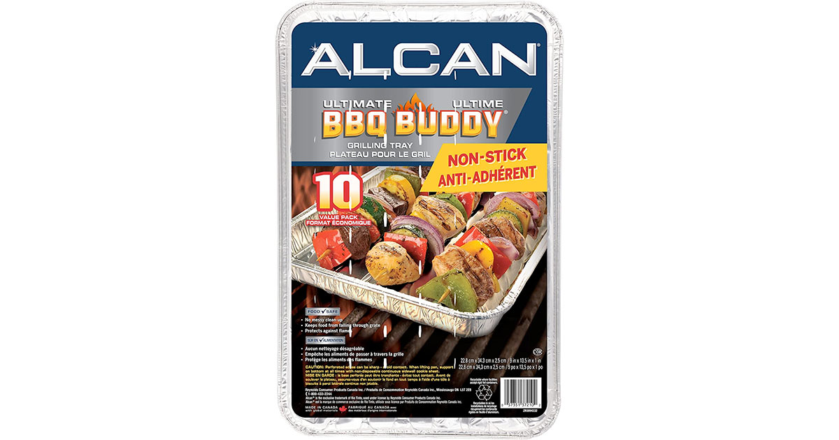 Amazon：Alcan Non-Stick Aluminum Grilling Trays (9″ x 13″, 10 Pack)只賣$6.93
