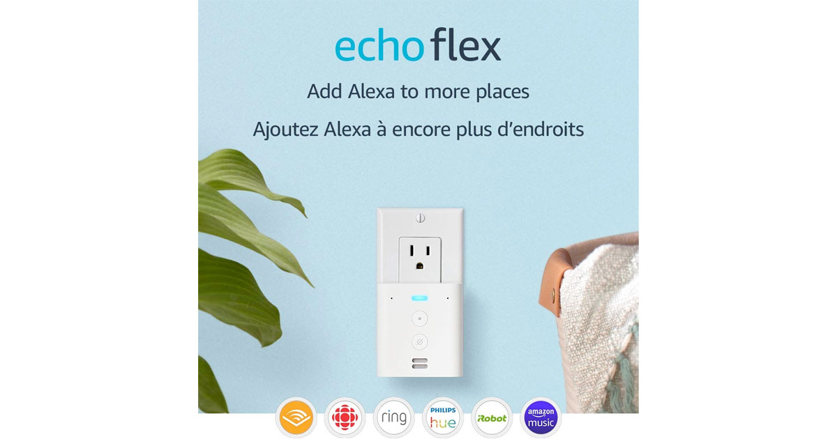 Amazon：Echo Flex – Plug-in Mini Smart Speaker with Alexa只賣$9.99