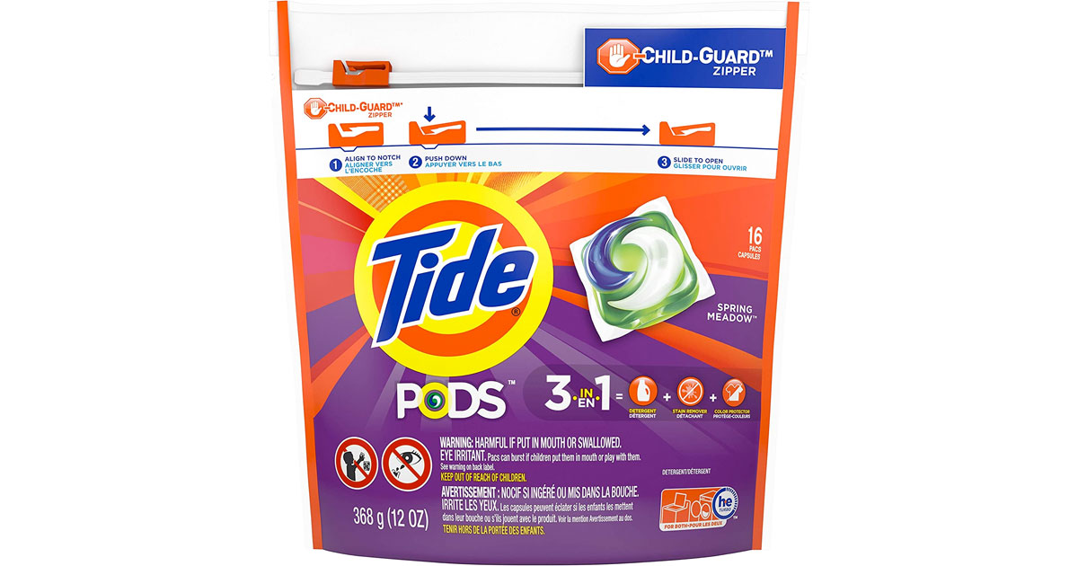 Amazon：Tide PODS (16 Count)只賣$3.99