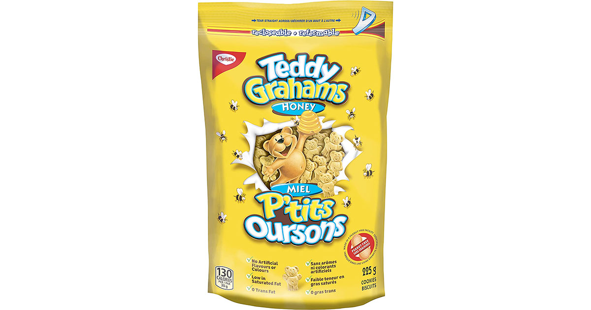 Amazon：两包Christie Teddy Graham Honey Mini Cookies (225g)只卖$5