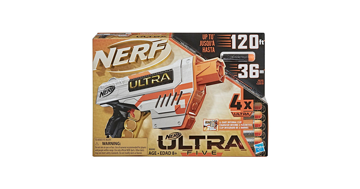 Walmart.ca：Nerf Ultra Five Blaster只卖$9