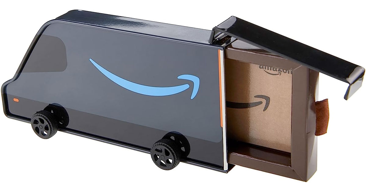 Amazon $50 Gift Card (附Amazon Delivery Truck Tin)