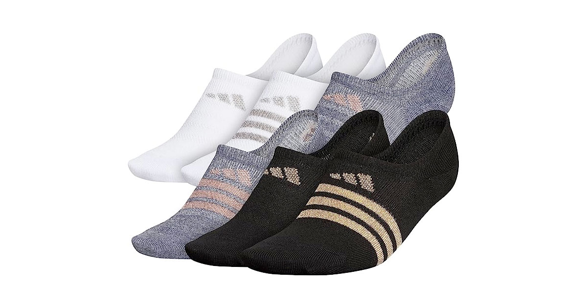 Amazon：Adidas Superlite Super No Show Socks (6 Pairs)只卖$13.96