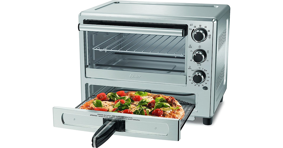 Amazon：Oster Stainless Steel Convection Oven with Pizza Drawer只卖$59.97