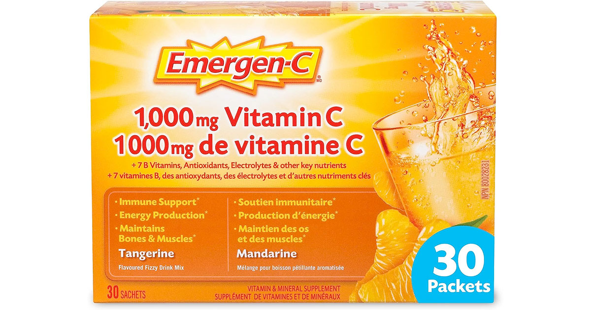 Amazon：Emergen-C Immune Support Vitmain C (30 Count)只卖$7.85