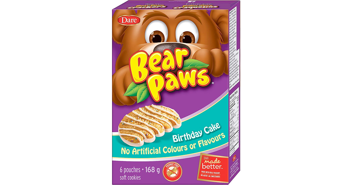 Amazon：Bear Paws Birthday Cake Soft Cookies (168g)只卖$2.33