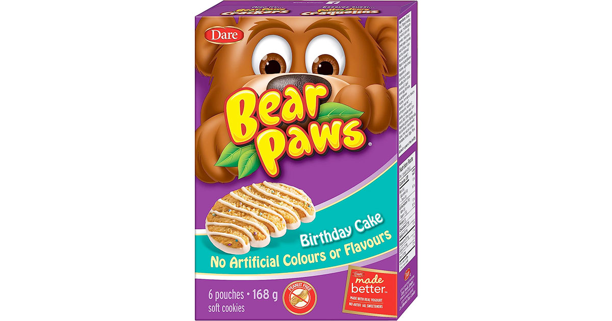 Amazon：Bear Paws Birthday Cake Soft Cookies (168g)只賣$2.22