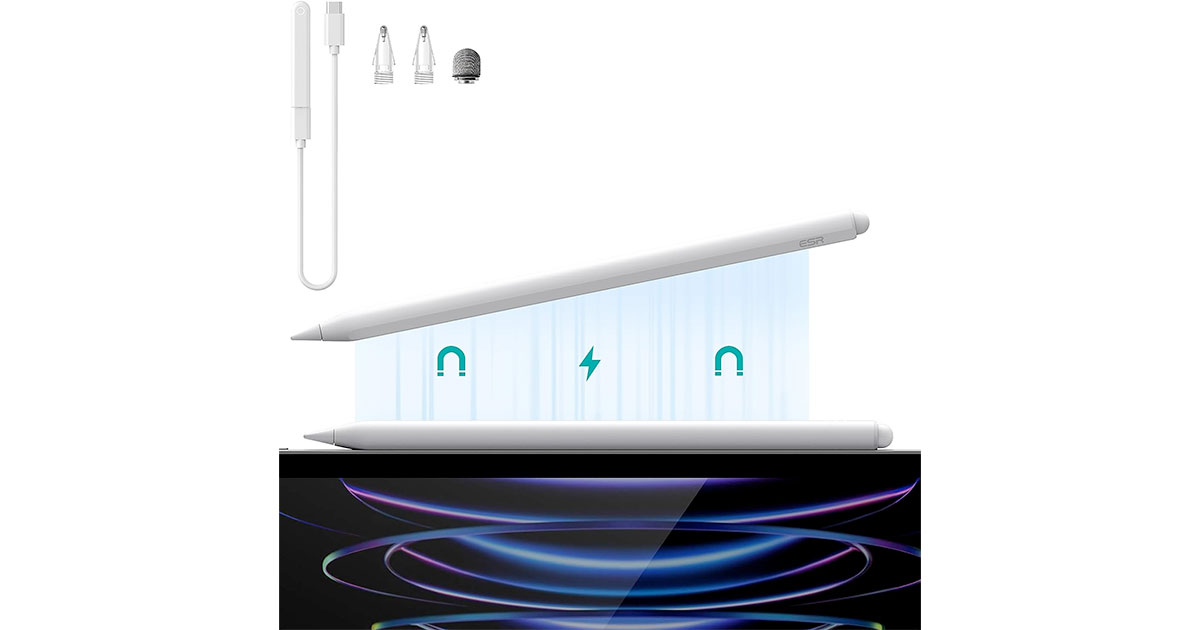 Amazon：Magnetic Wireless Charging Stylus Pen for iPad只賣$16.99