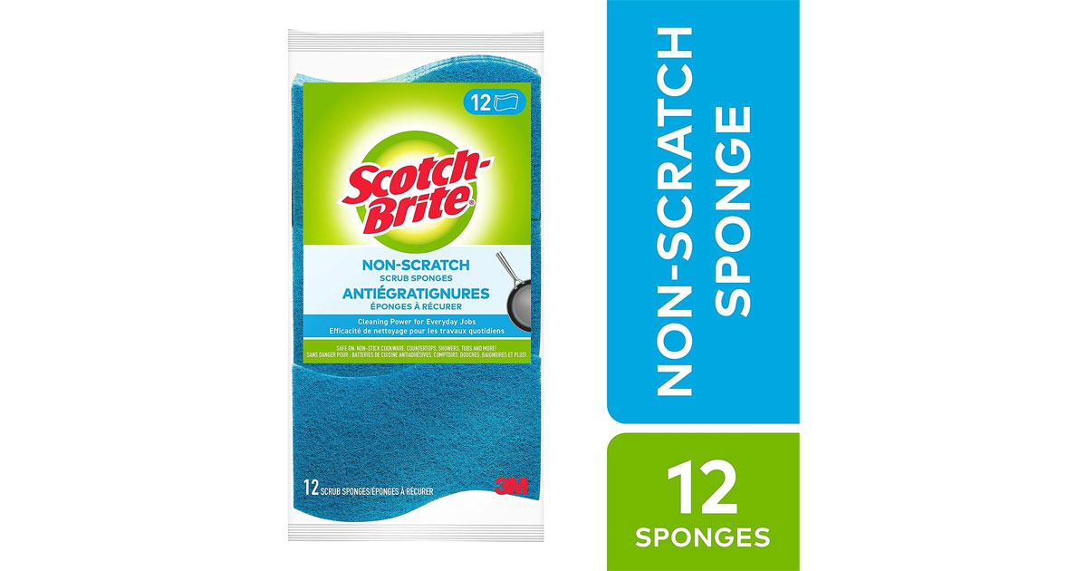 Amazon：Scotch-Brite Scrub Sponge (12 Pack)只卖$8.97