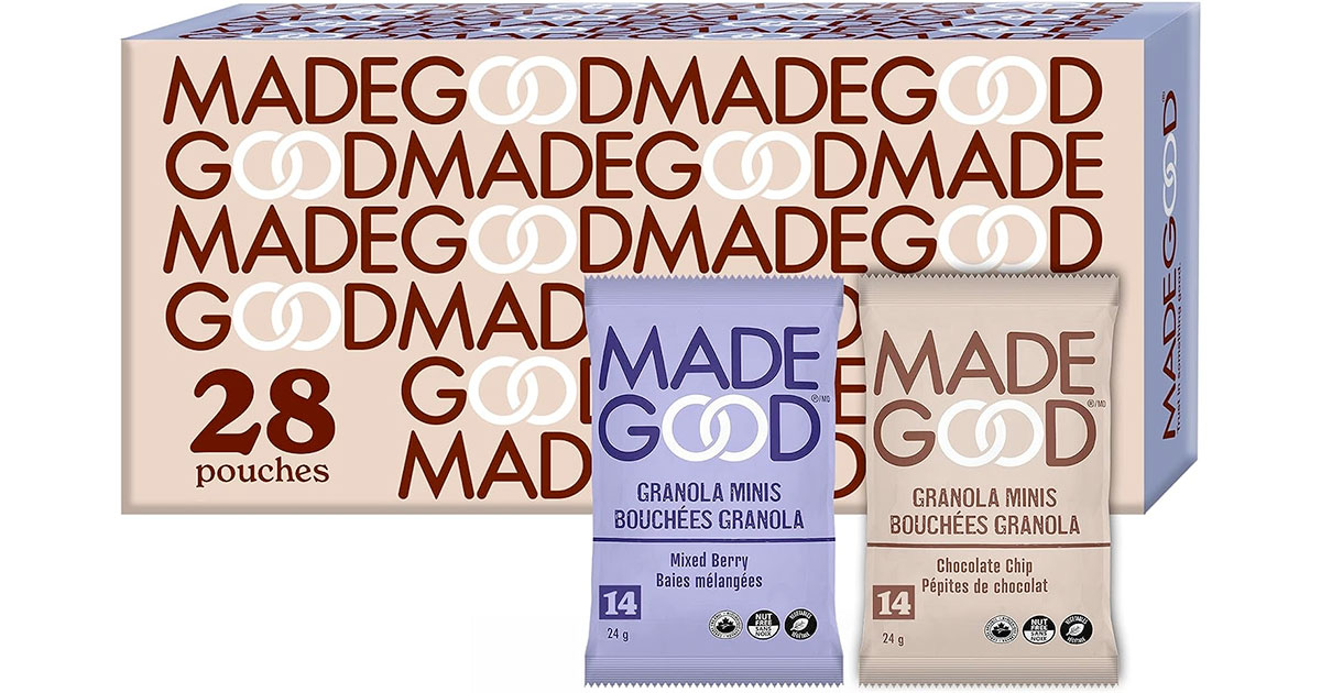 Amazon：MadeGood Granola Minis (24g x 28)只賣$15.29