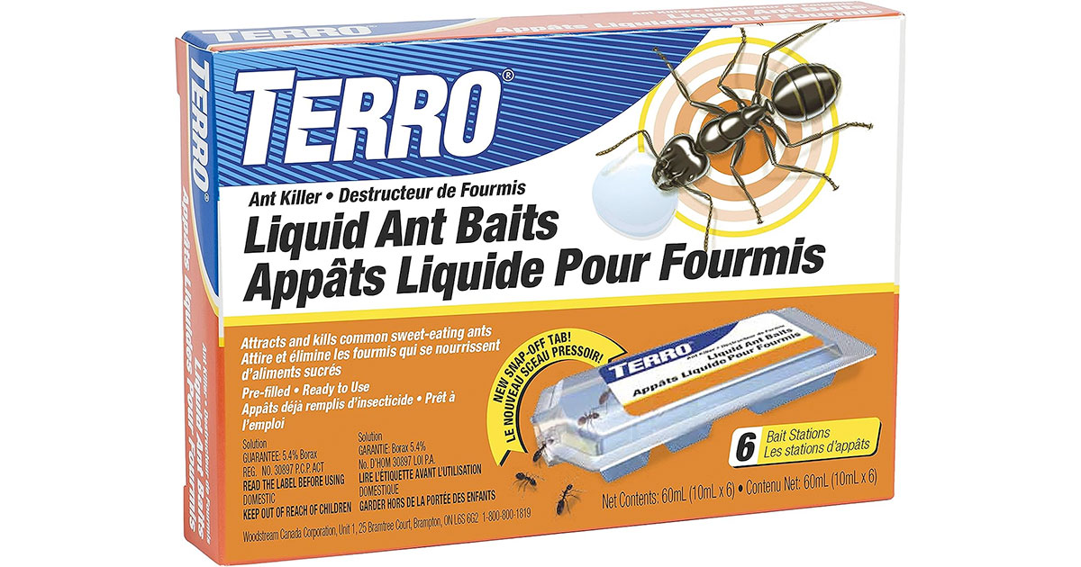 Amazon：TERRO Ant Killer Liquid Baits (6 Bait Stations)只賣$5
