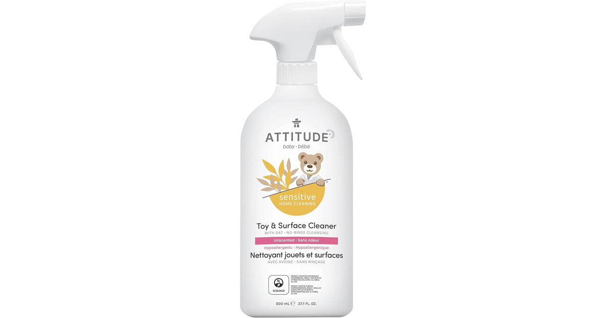 Amazon：ATTITUDE Toy and Hard Surface Cleaner (800ml)只卖$4.11