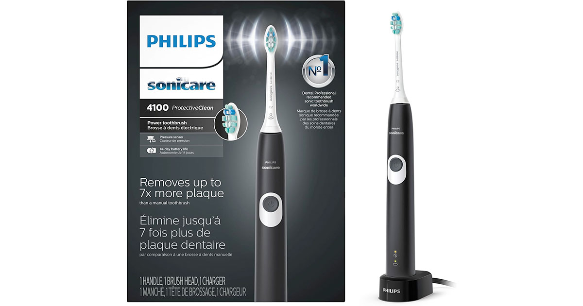 Amazon：Philips Sonicare ProtectiveClean 4100 Rechargeable Electric Toothbrush只賣$47.95