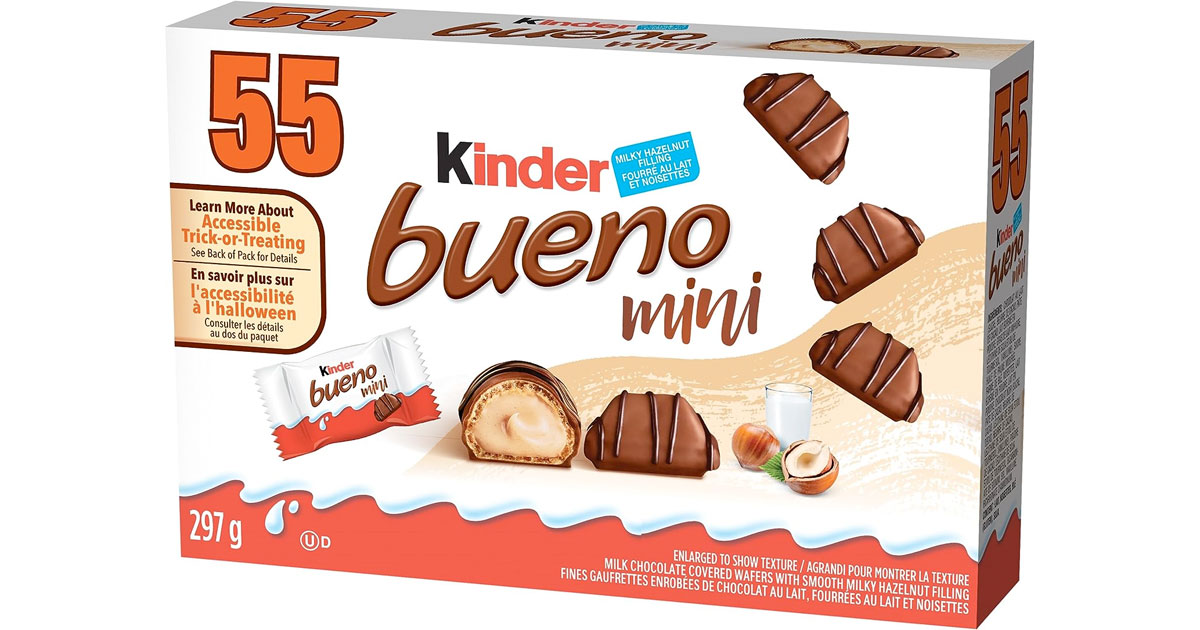 Amazon：Kinder Bueno Mini Milk Chocolate(55 Count)只卖$8.67
