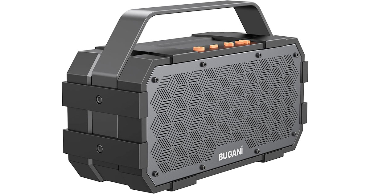 Amazon：BUGANI 40W Portable Bluetooth Speaker只賣$44.99
