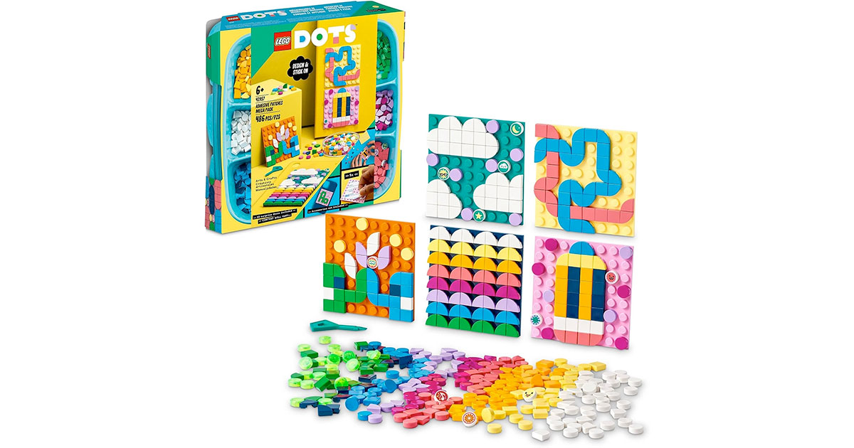 Amazon：LEGO DOTS Adhesive Patches Mega Pack 41957 (486 pcs)只卖$19