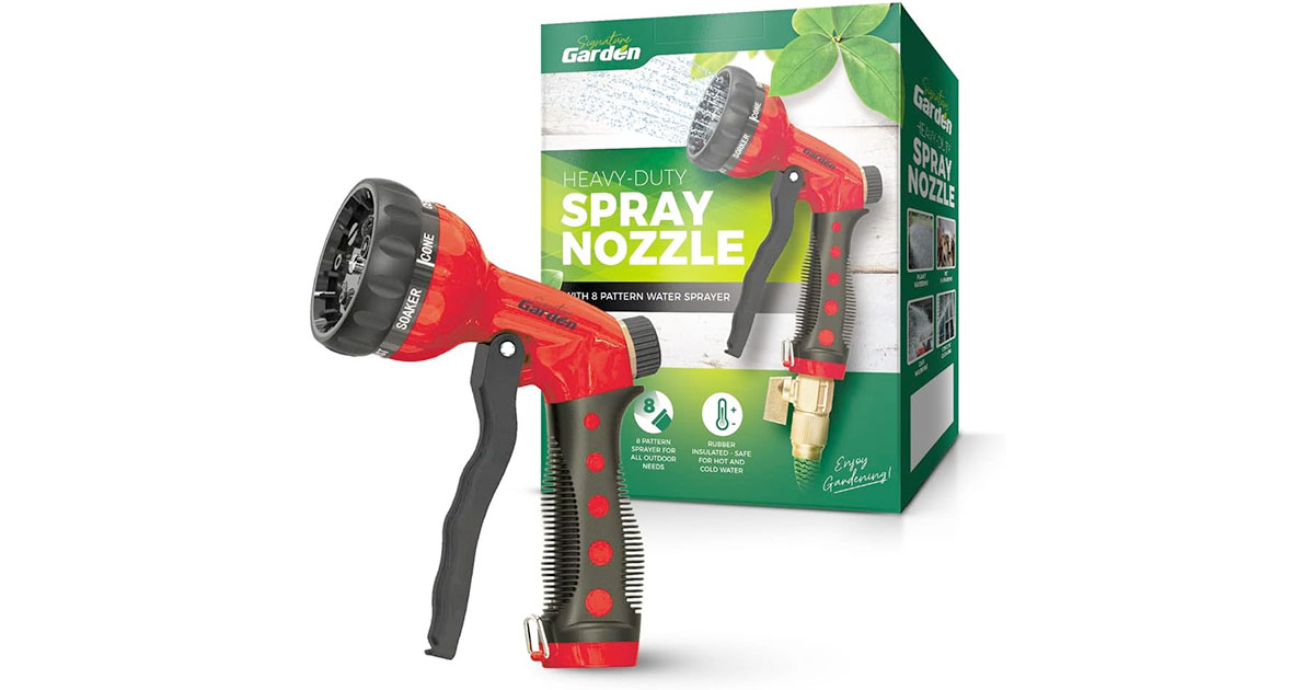 Amazon：Heavy-Duty Water Hose Spray Nozzle只賣$8.99