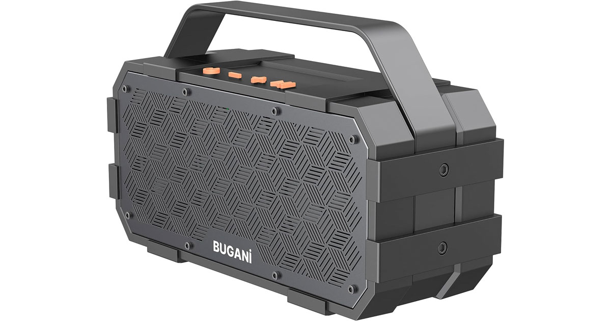 Amazon：BUGANI 40W Portable Bluetooth Speaker只賣$39.99