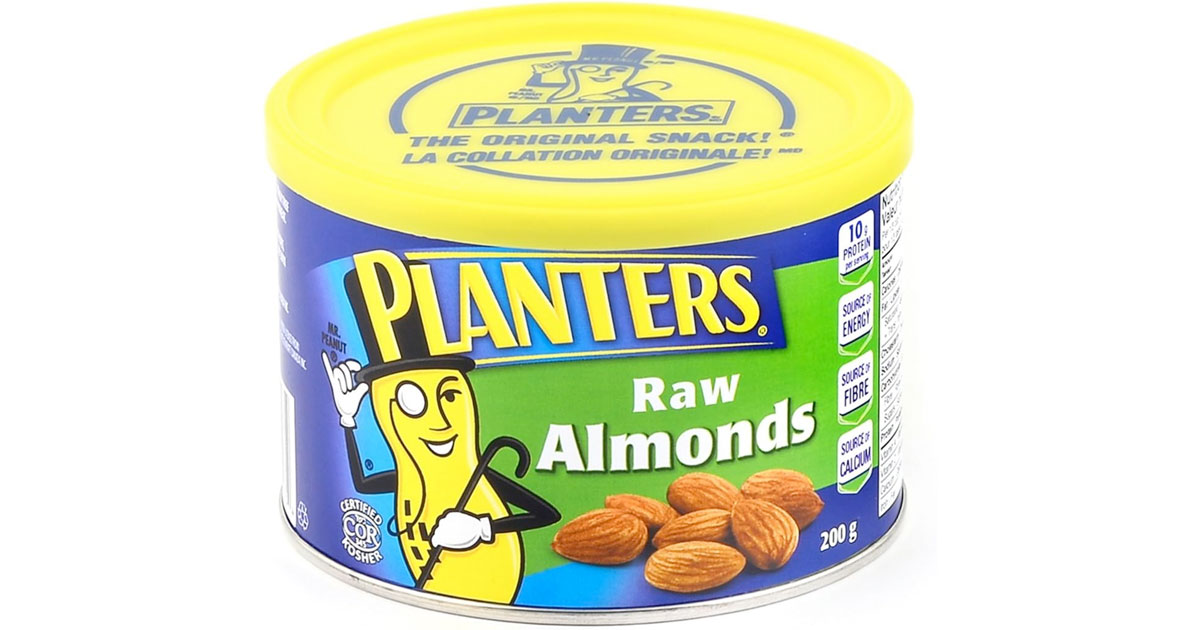 Amazon：Planters Natural Almonds (200g)只卖$2.99
