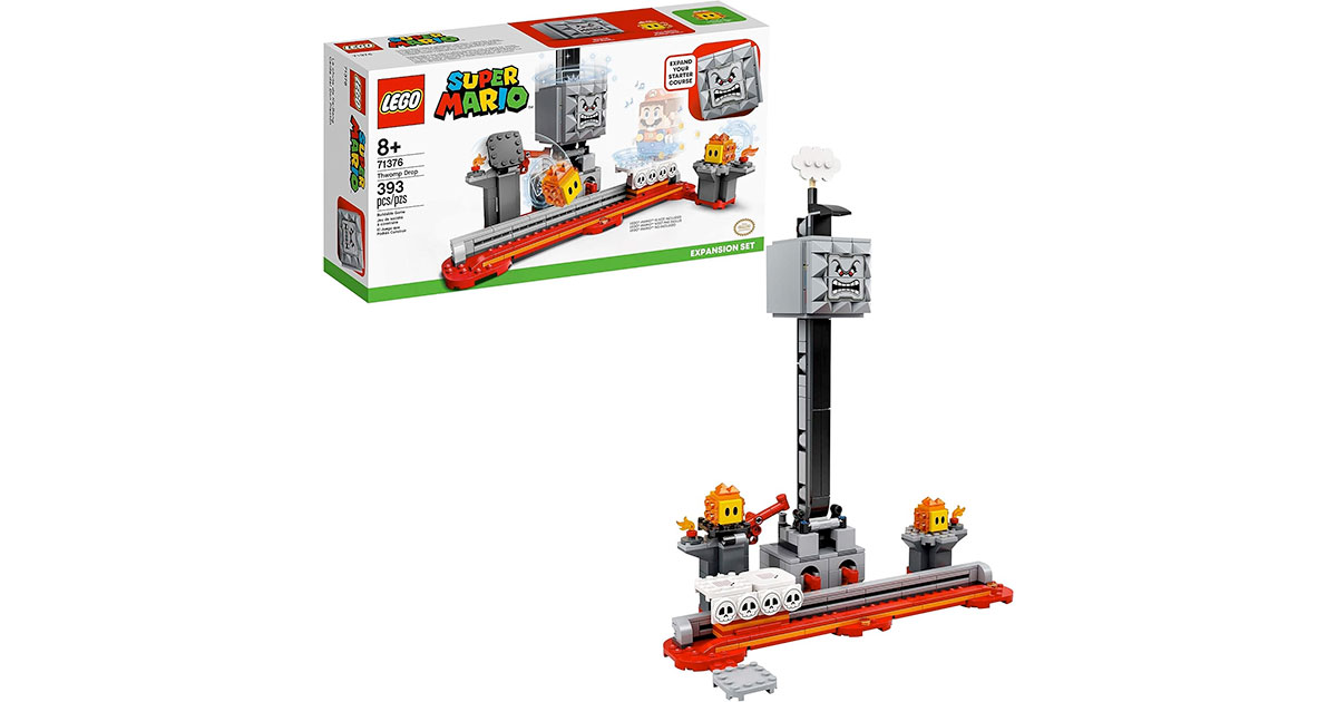Amazon：LEGO Super Mario Thwomp Drop Expansion Set 71376 (393 pcs)只賣$34.99(只限Amazon Prime會員)