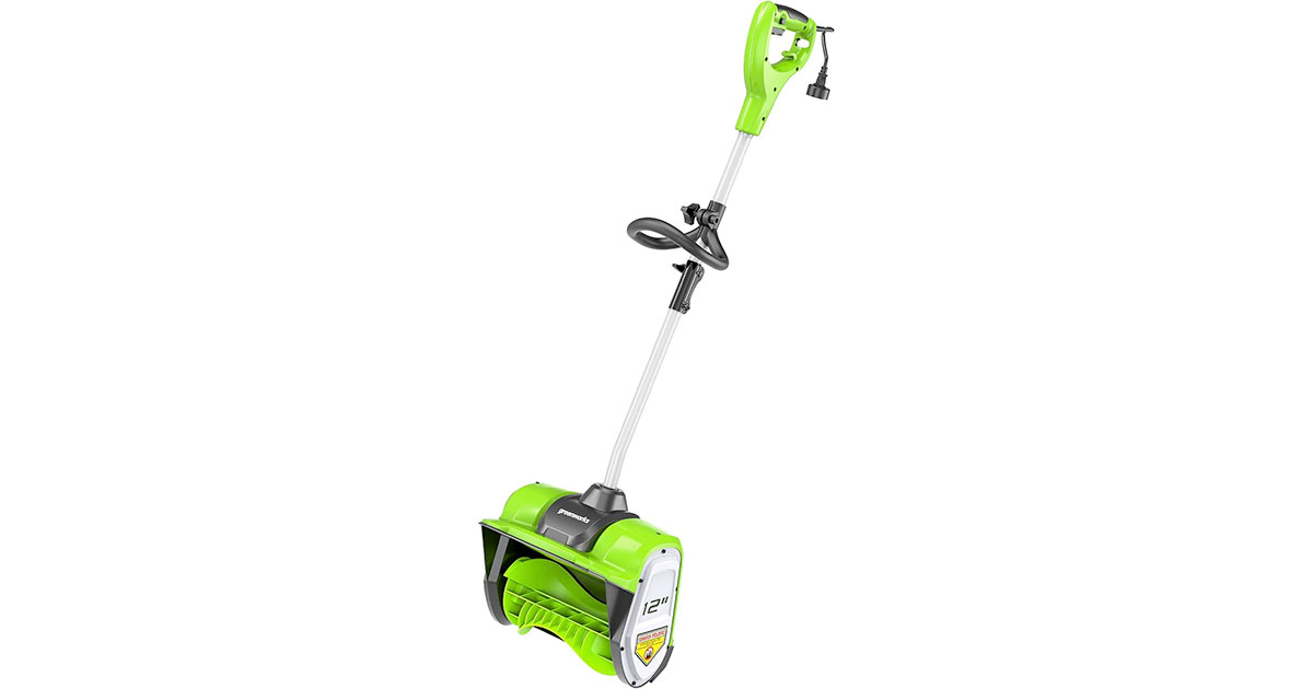 Amazon：Greenworks 8 Amp 12-Inch Corded Snow Shovel只賣$118.30