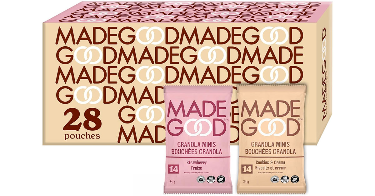 Amazon：MadeGood Granola Minis (28 Count)只卖$18.76