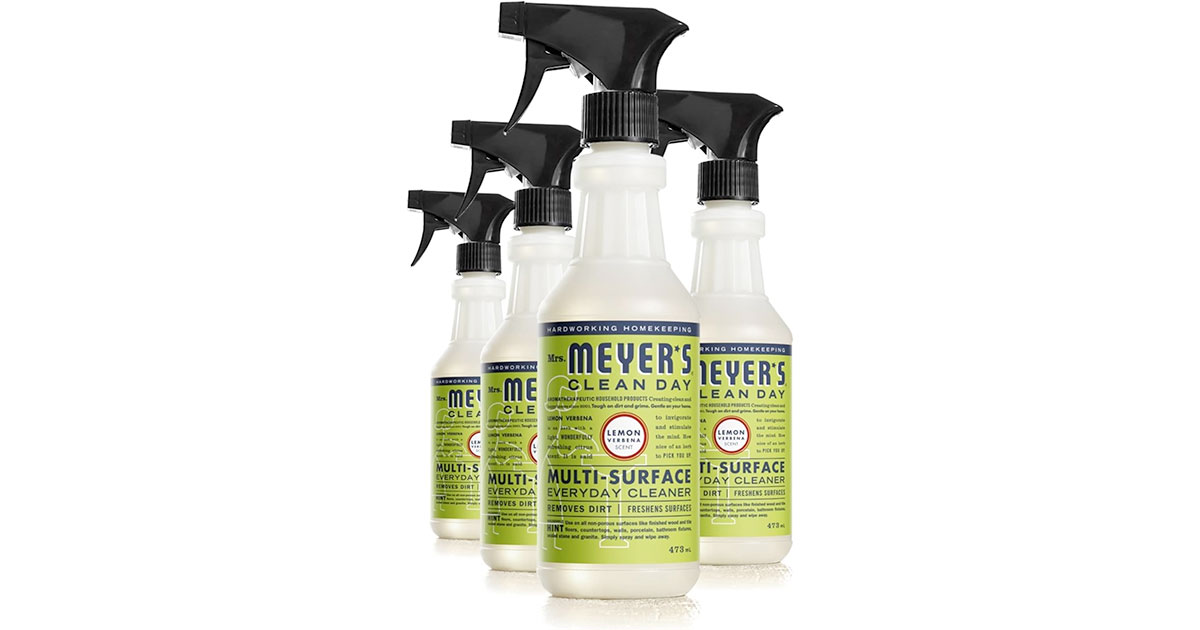 Amazon：Mrs. Meyer’s Clean Day Multi-Surface Cleaner Spray (4 x 473ml)只卖$20.30(只限Amazon Prime会员)