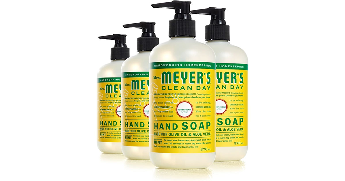 Amazon：Mrs. Meyer’s Hand Soap (370ml x 4)只賣$18.86(只限Amazon Prime會員)