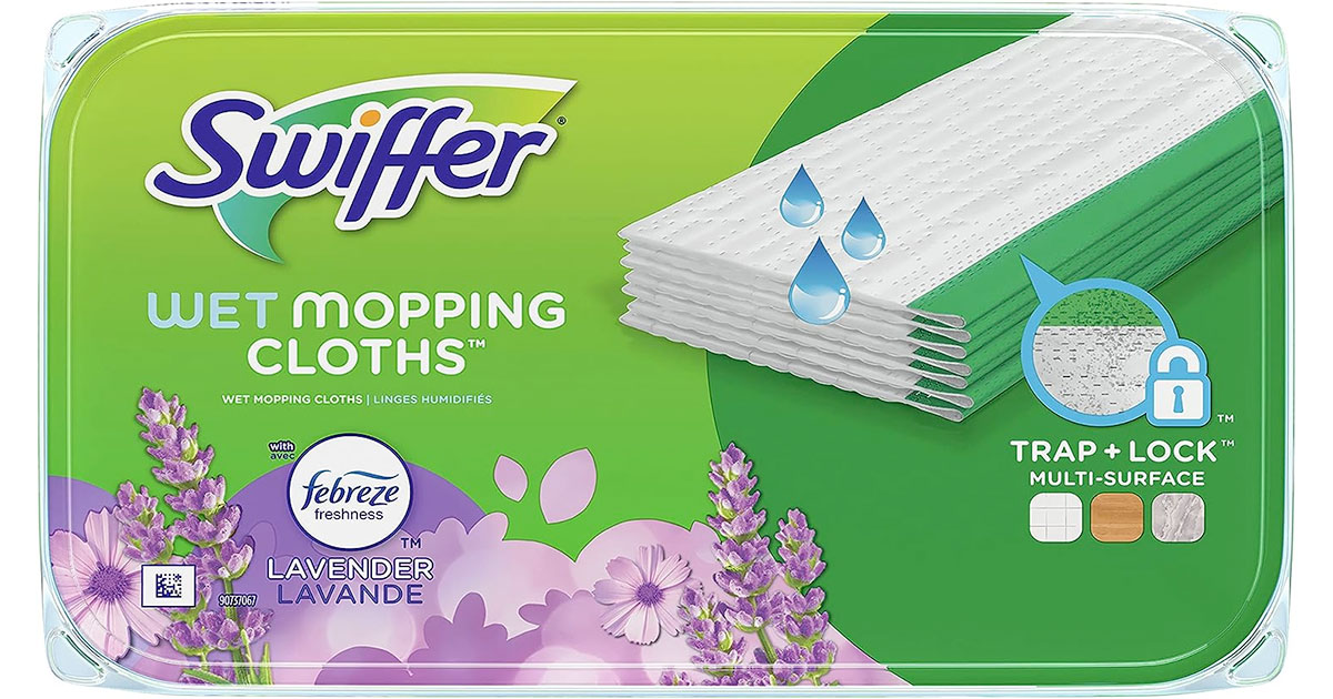 Amazon：Swiffer Sweeper Wet Mopping Pad (12 Count)只卖$5.24