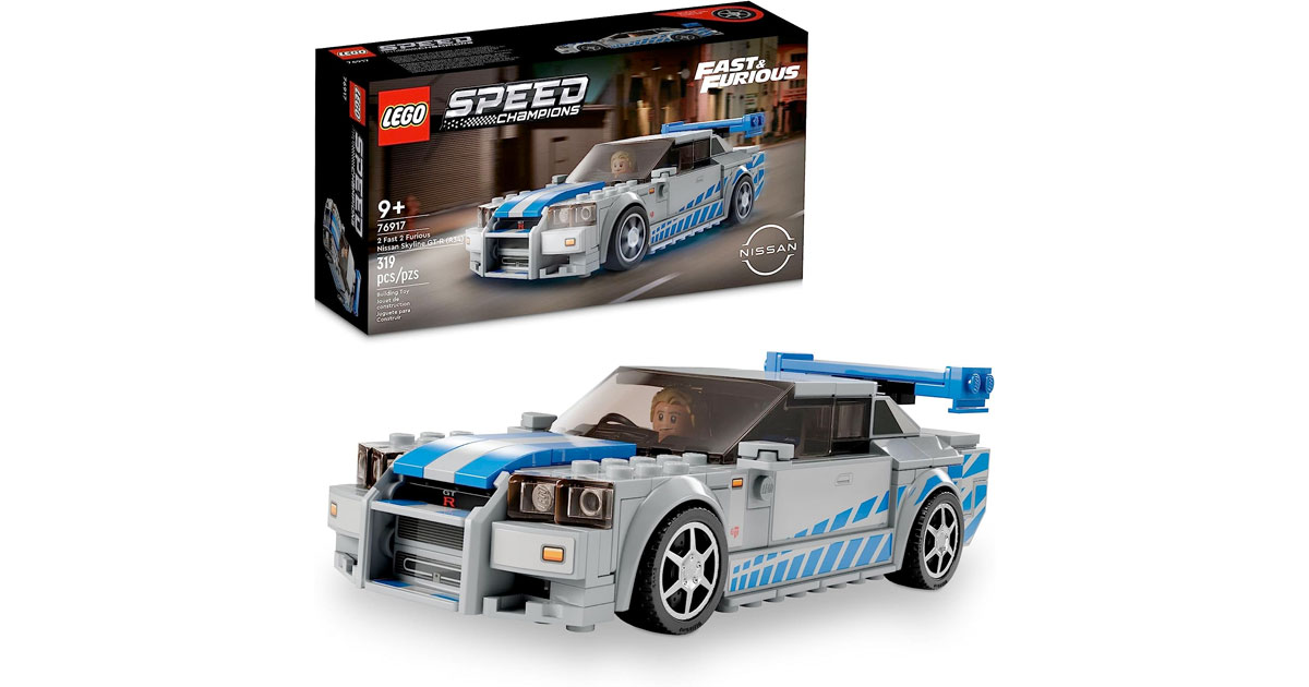 Amazon：LEGO Speed Champions 2 Fast 2 Furious Nissan Skyline GT-R 76917 (319 pcs)只卖$24.86
