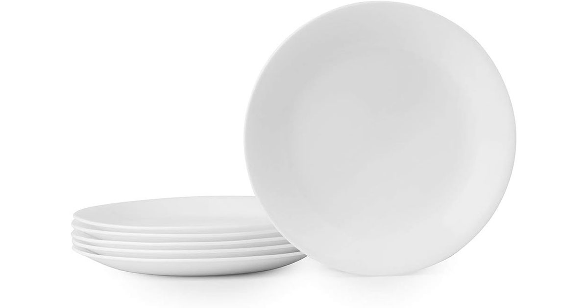 Amazon：Corelle Frost White Lunch Plate (Set for 6)只賣$15