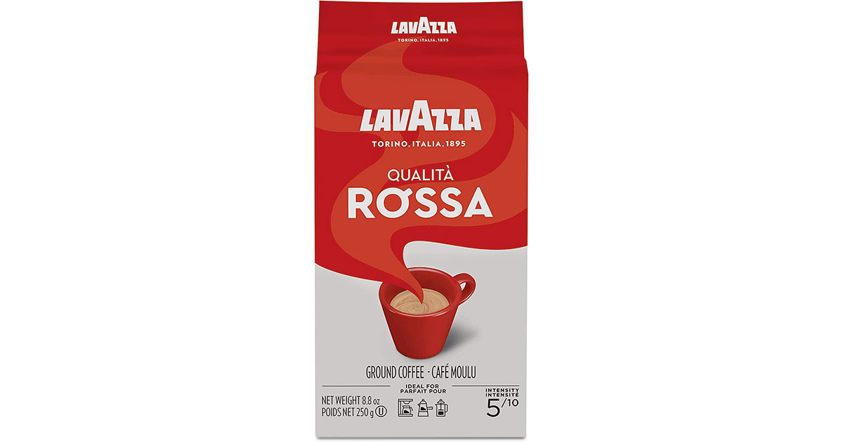 Amazon：Lavazza Qualita Rossa Ground Coffee Blend Bag (250g)只賣$3.99
