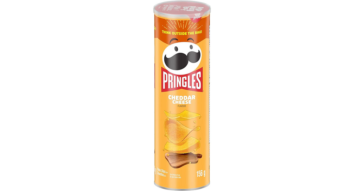 Amazon：Pringles Cheddar Cheese Potato Chips (156g)只賣$2.30