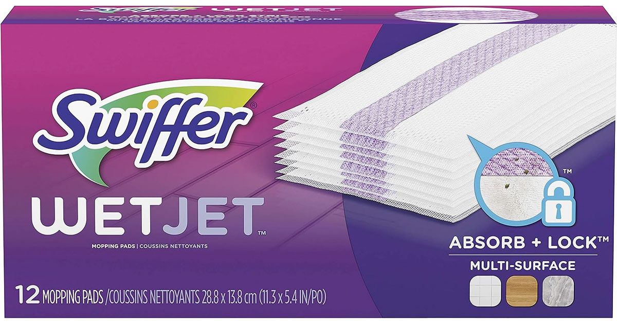 Amazon：Swiffer Wetjet Mopping Pad (12 Count)只賣$6.99