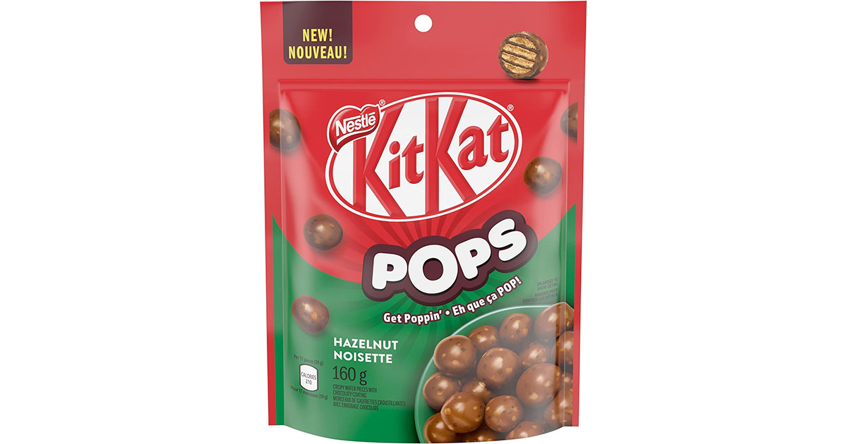 Amazon：KitKat POPS Chocolaty Hazelnut Snacks (160g)只卖$3