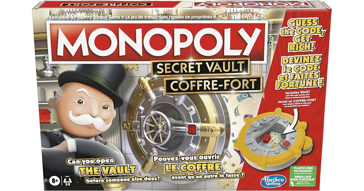 Amazon：Monopoly Secret Vault Board Game只賣$18.93