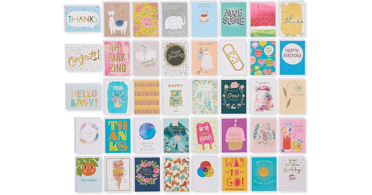 Amazon：American Greetings All-Occasion Cards Assortment (40 Count)只賣$17.98