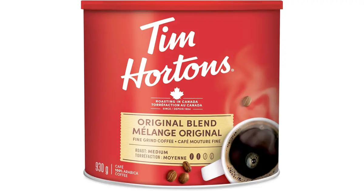 Amazon：Tim Hortons Original Blend, Fine Grind Coffee (930g)只賣$17.97